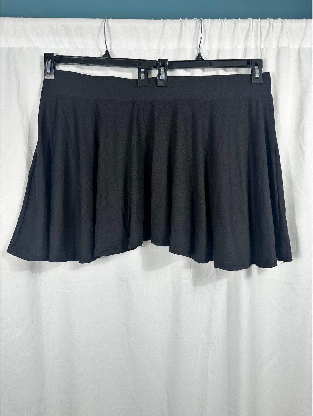 real essentials Black Skater Skirt Plus Size 3X